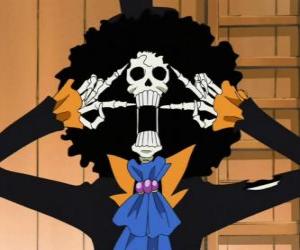 yapboz Brook, One Piece gelen bir müzisyen iskelet